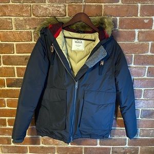 Abercrombie&Fitch Woolrich Goose Down Black Coat L